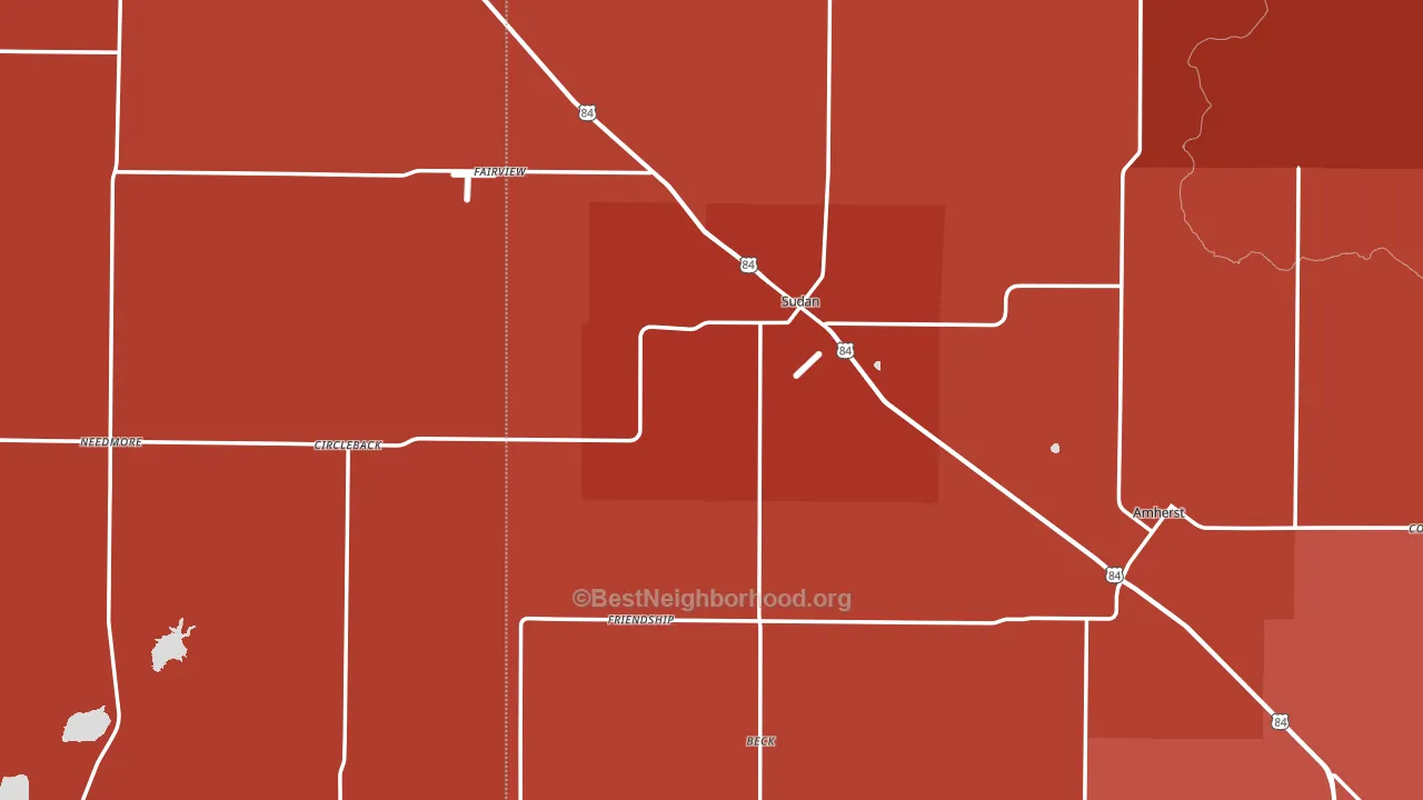 79371, TX block-group political-lean map