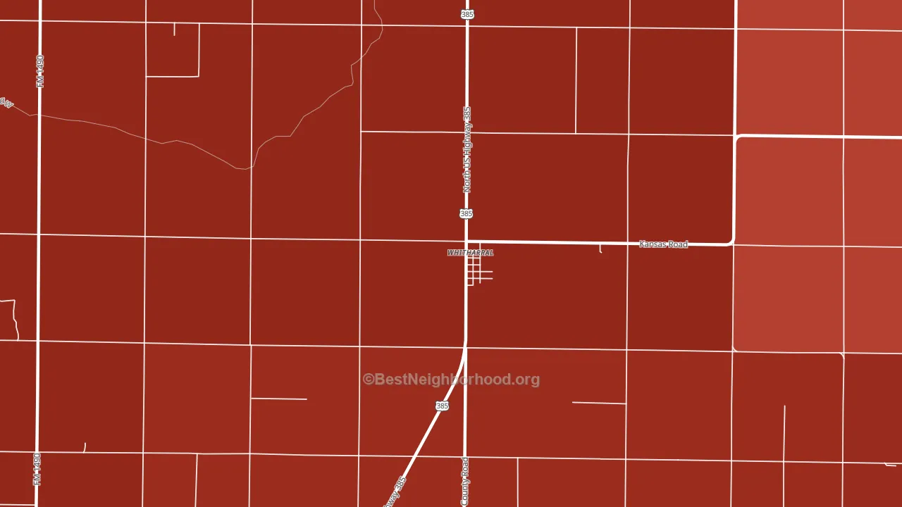 79380, TX block-group political-lean map