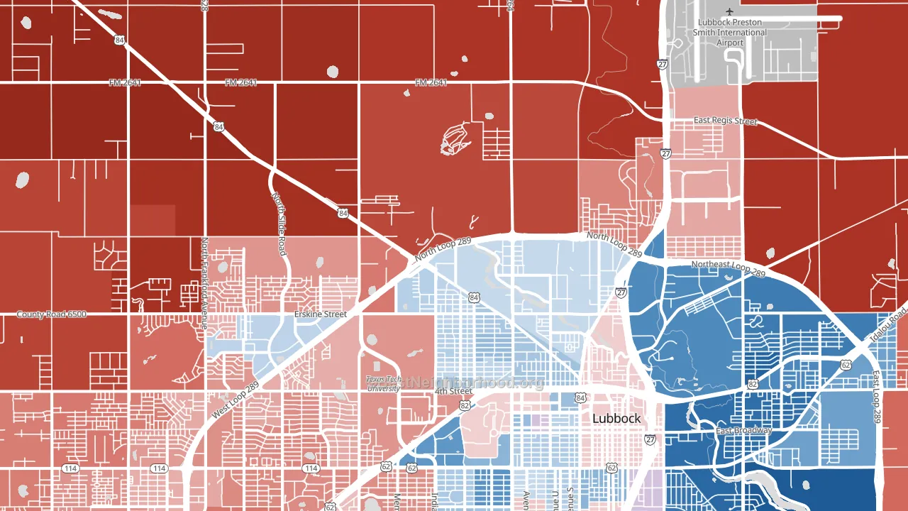 79415, TX block-group political-lean map