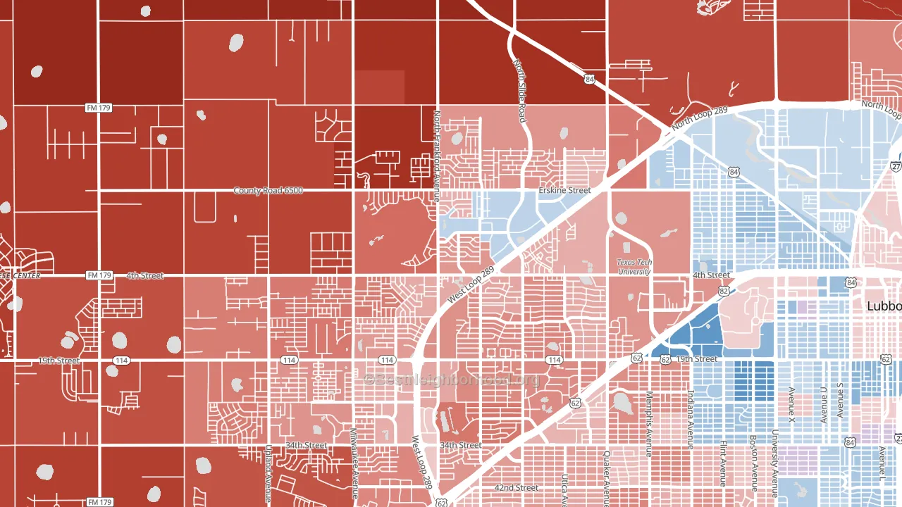 79416, TX block-group political-lean map