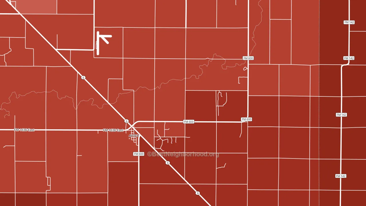 79503, TX block-group political-lean map