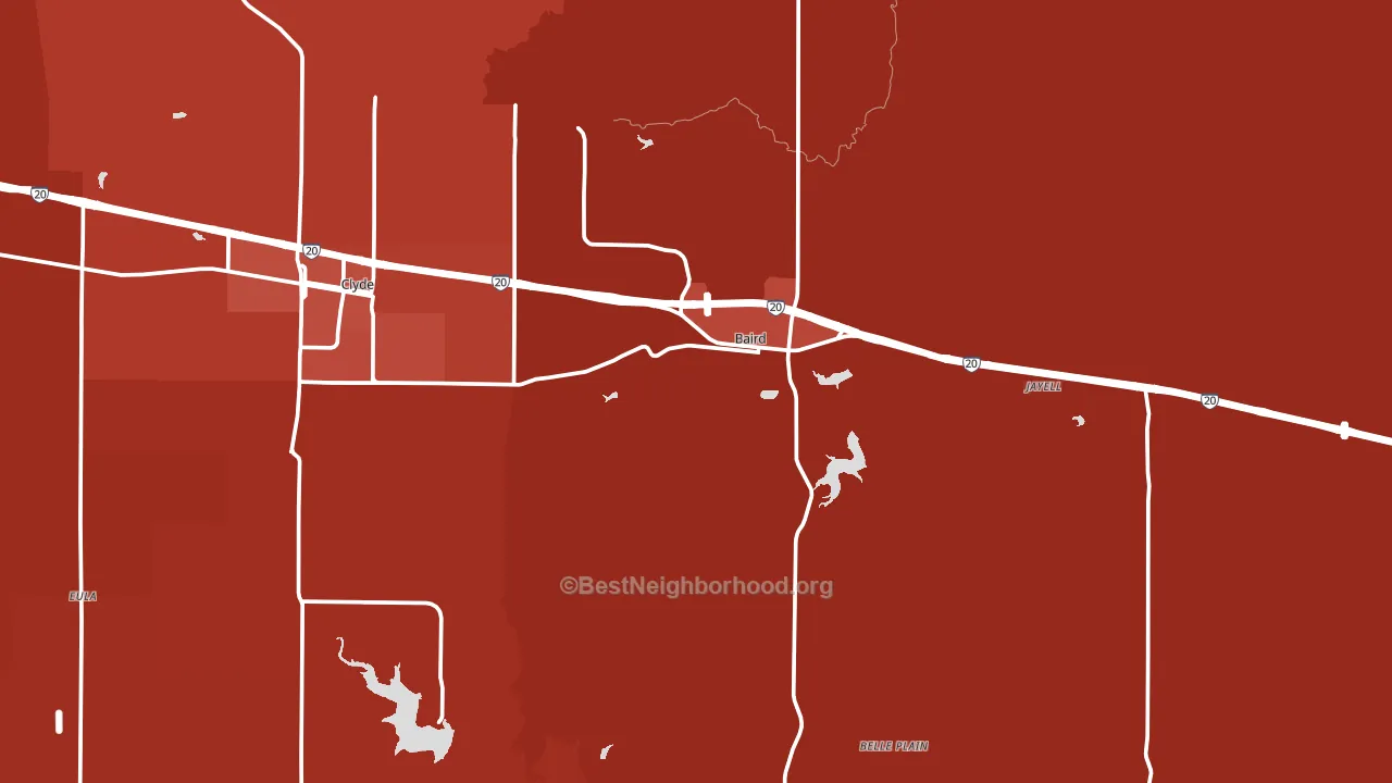 79504, TX block-group political-lean map