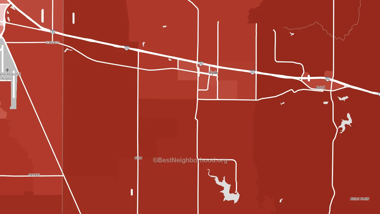 79510, TX block-group political-lean map