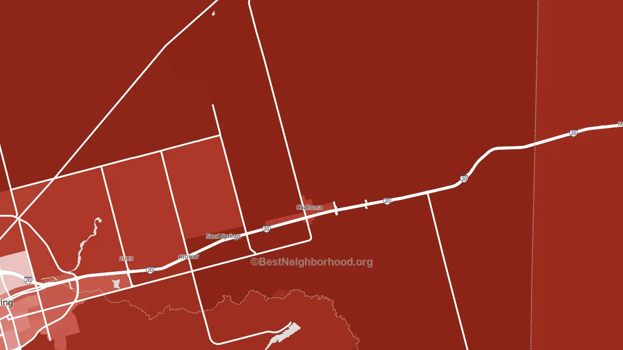 79511, TX block-group political-lean map