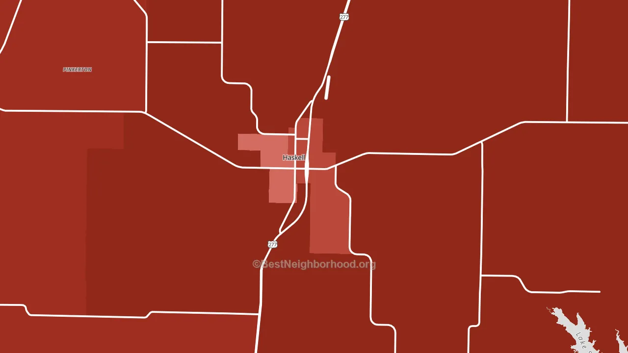 79521, TX block-group political-lean map