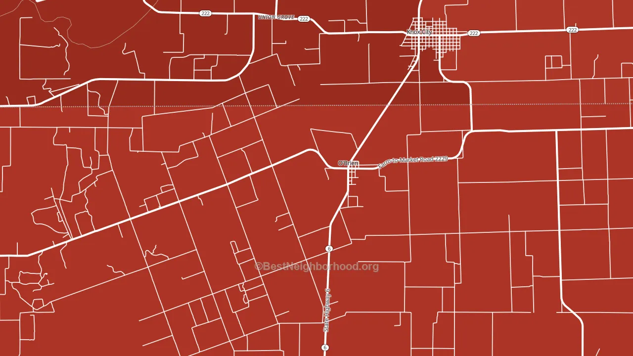 79539, TX block-group political-lean map