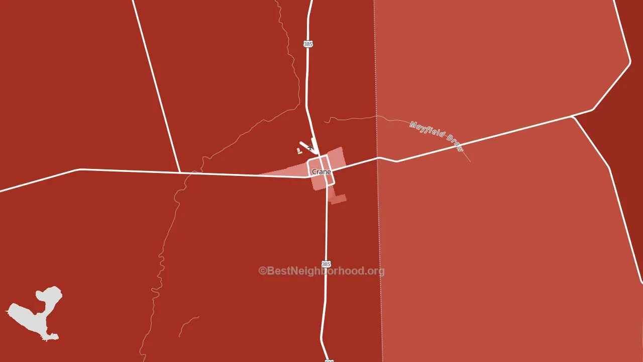 79731, TX block-group political-lean map