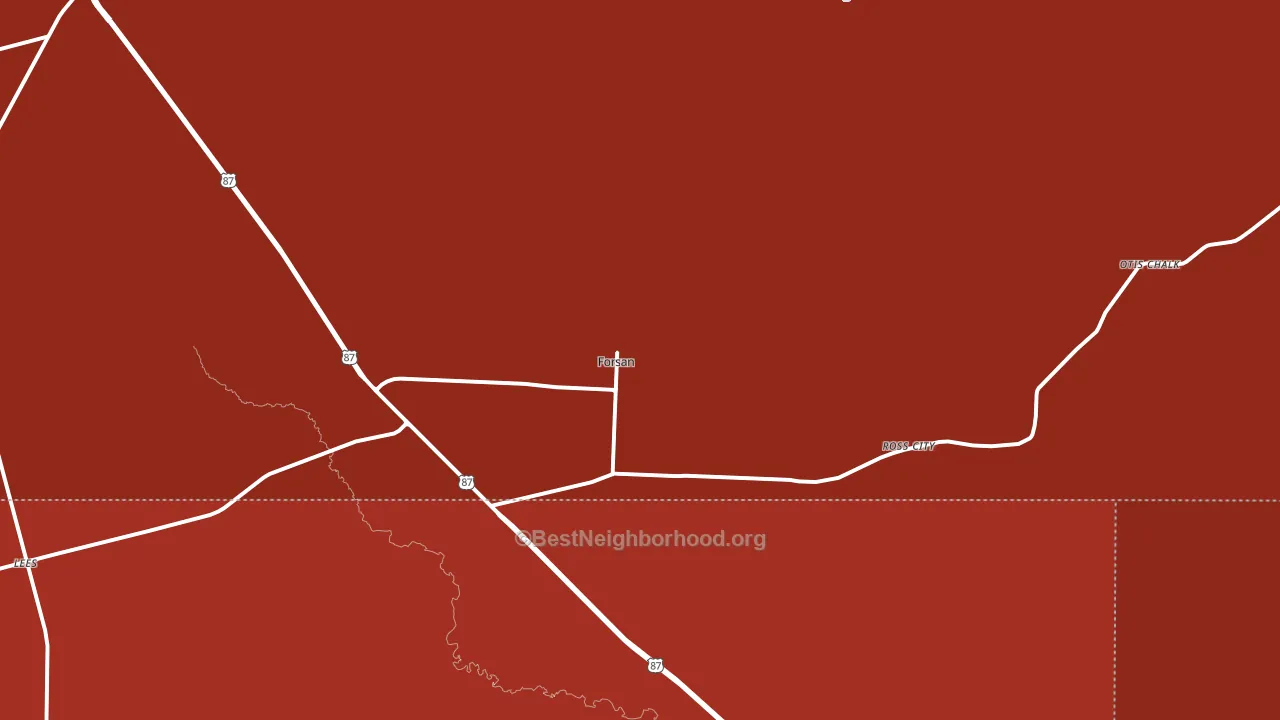 79733, TX block-group political-lean map