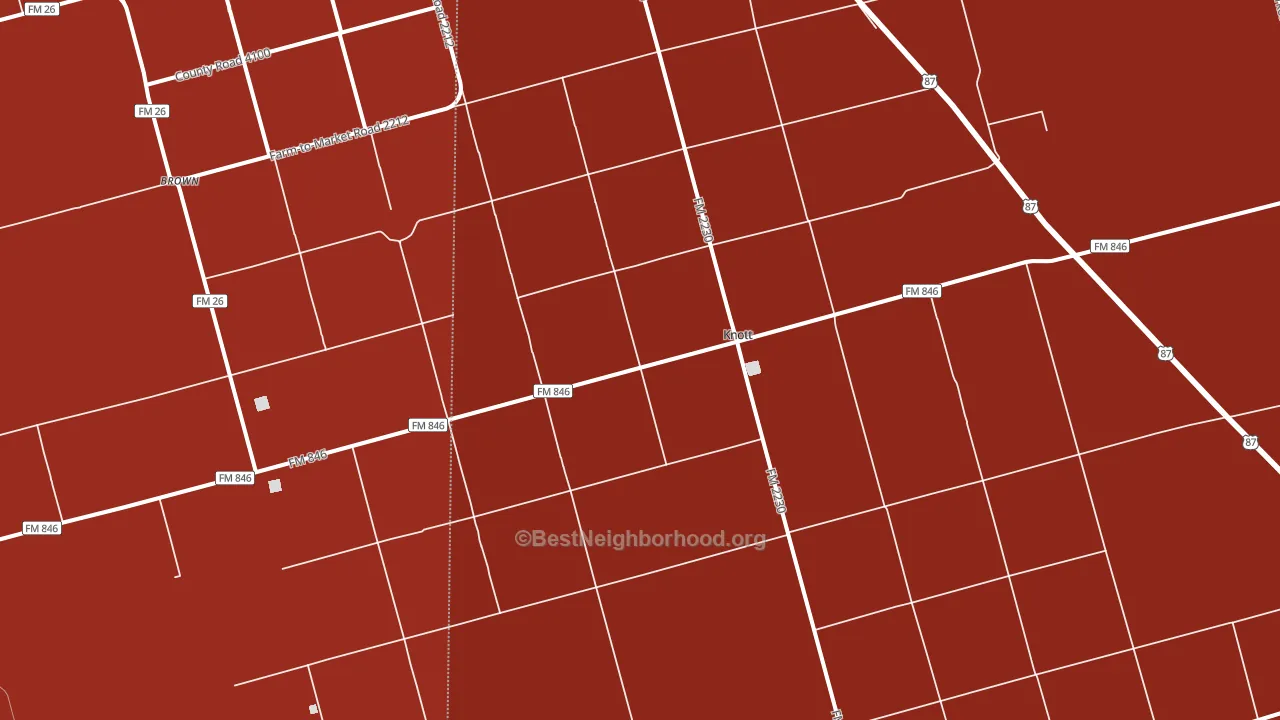 79748, TX block-group political-lean map