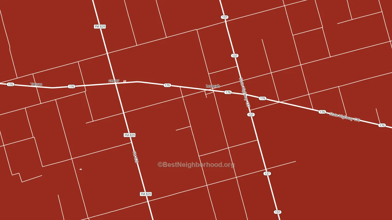 79749, TX block-group political-lean map