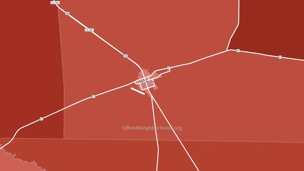 79752, TX block-group political-lean map