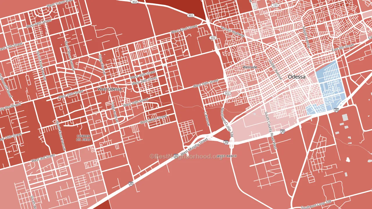 79763, TX block-group political-lean map