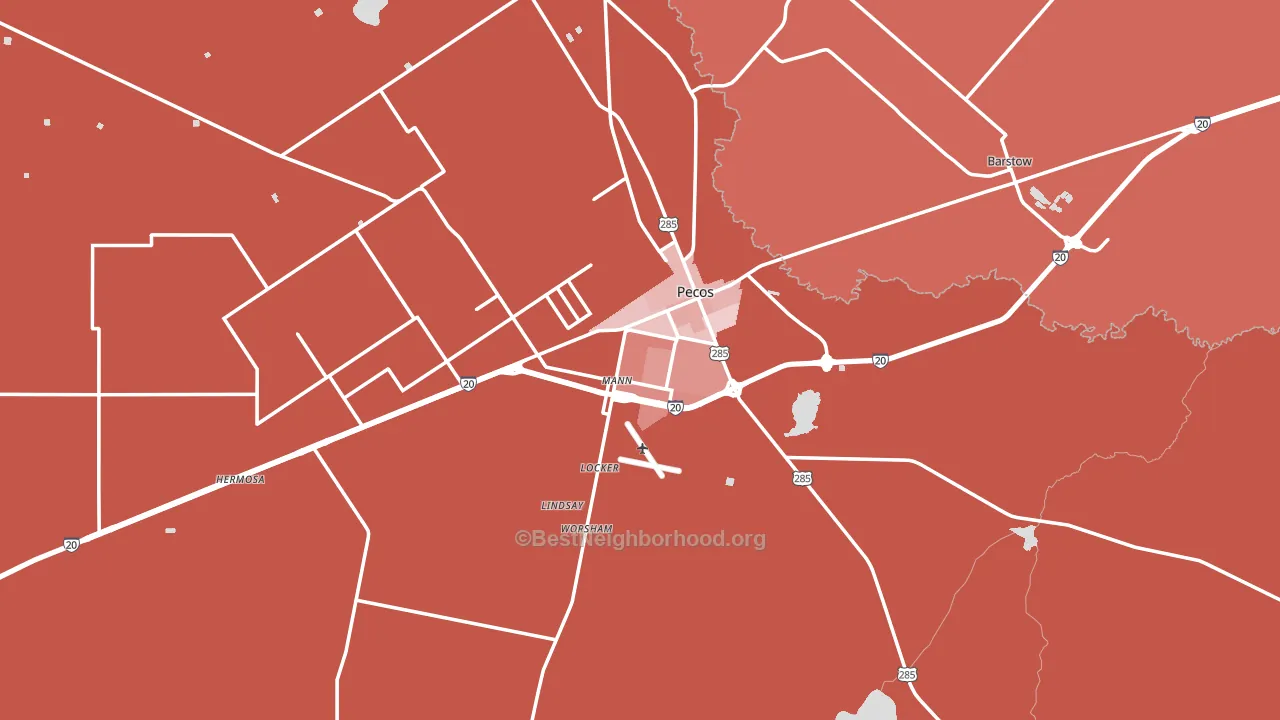 79772, TX block-group political-lean map