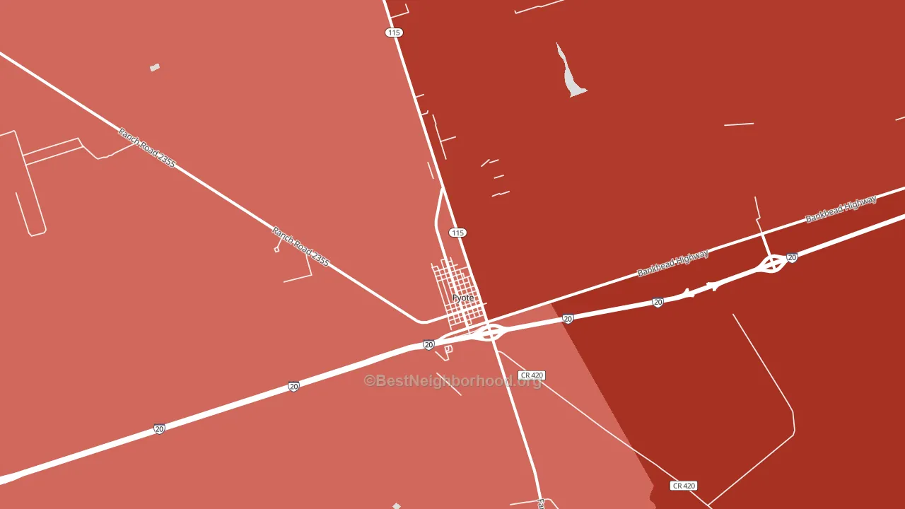 79777, TX block-group political-lean map