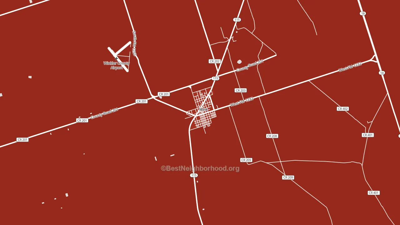 79789, TX block-group political-lean map