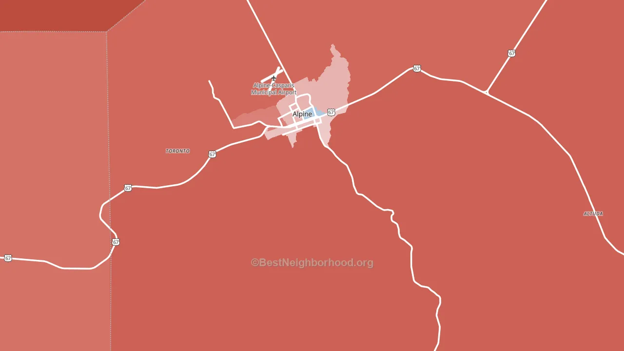 79830, TX block-group political-lean map