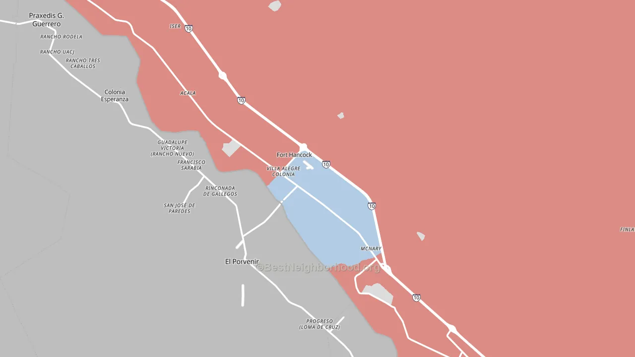 79839, TX block-group political-lean map