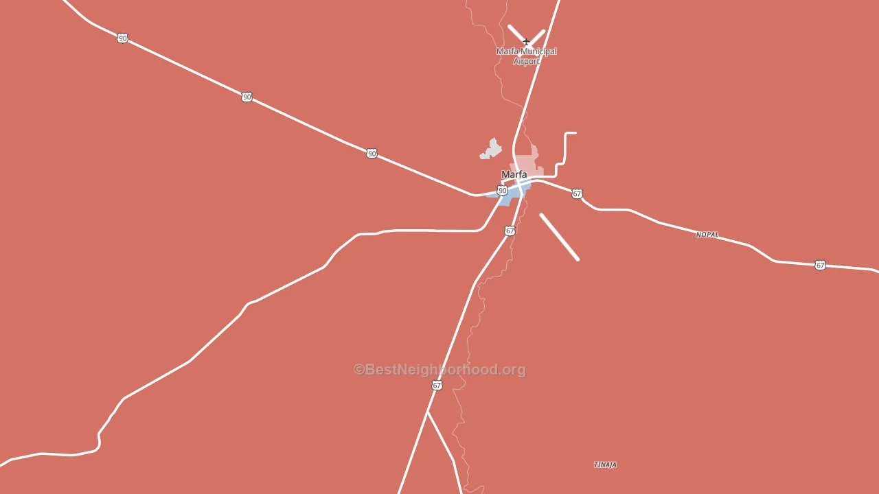 79843, TX block-group political-lean map