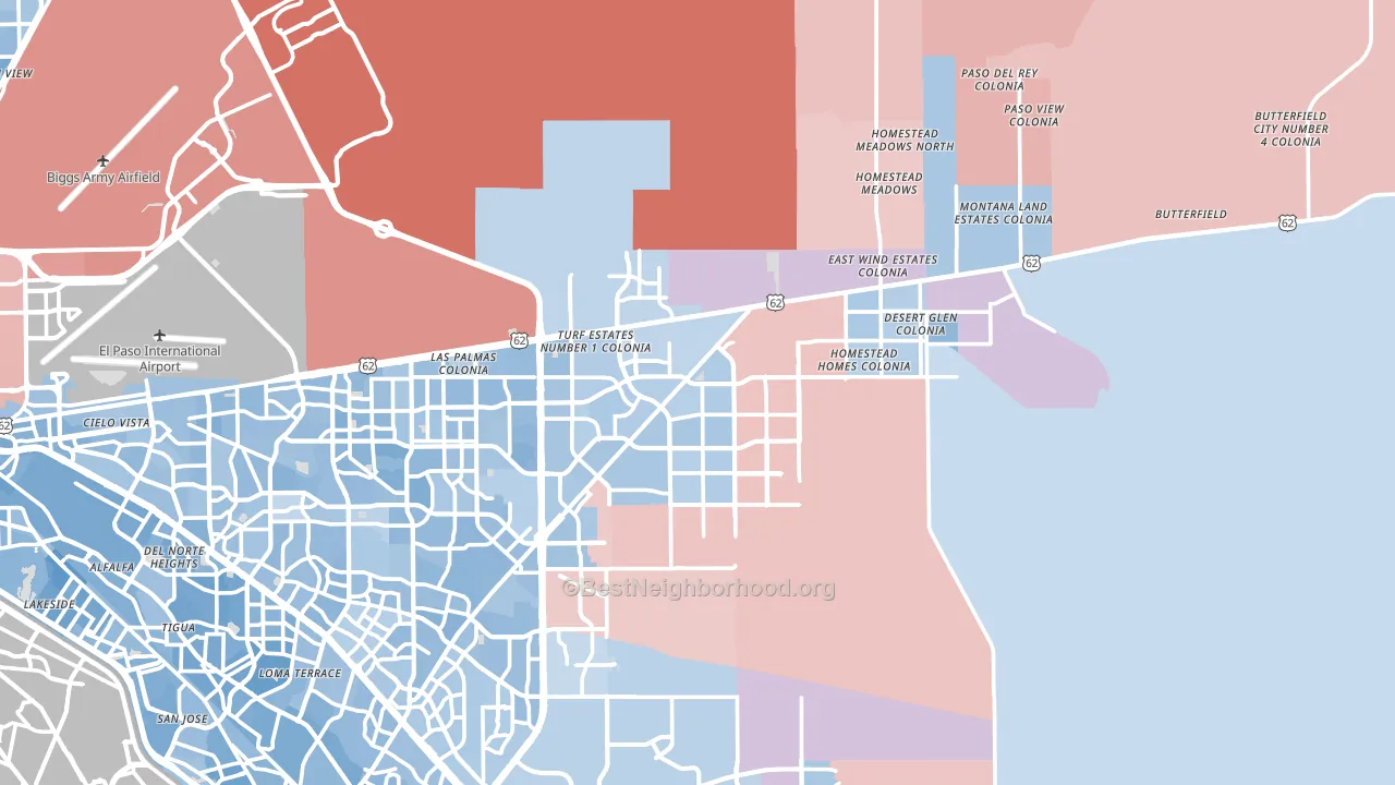 79938, TX block-group political-lean map