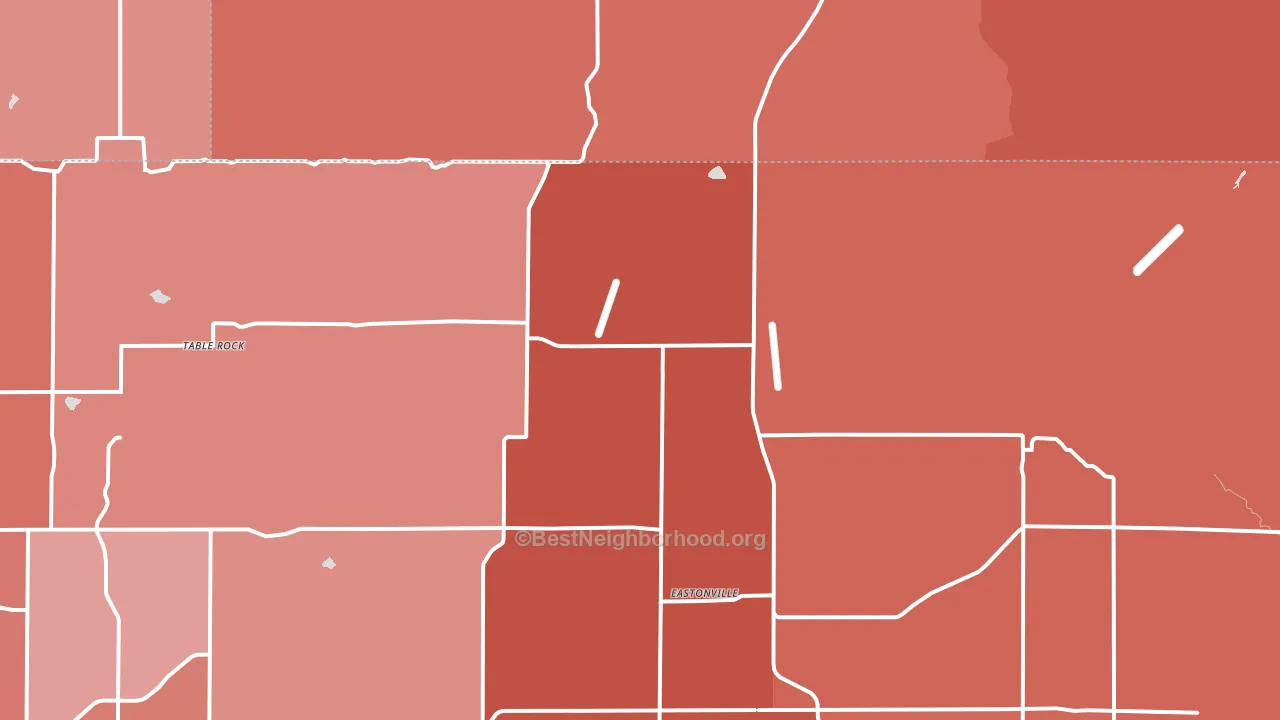 80106, CO block-group political-lean map