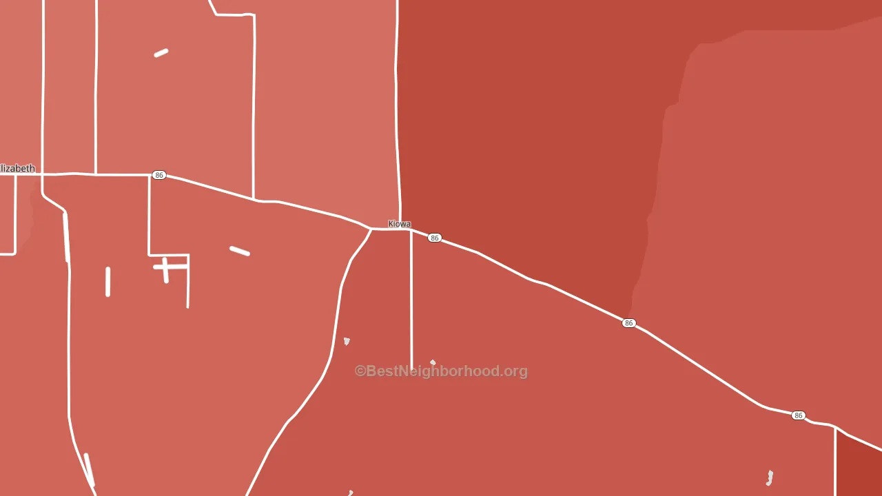 80117, CO block-group political-lean map