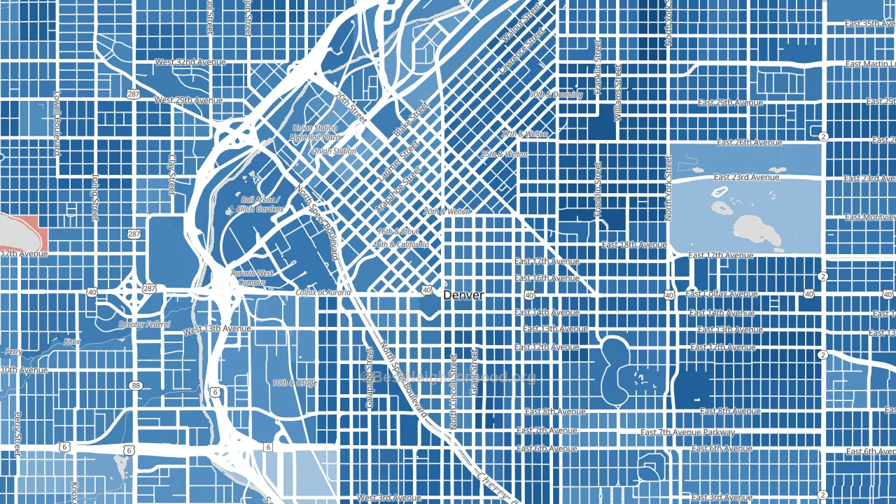 80274, CO block-group political-lean map
