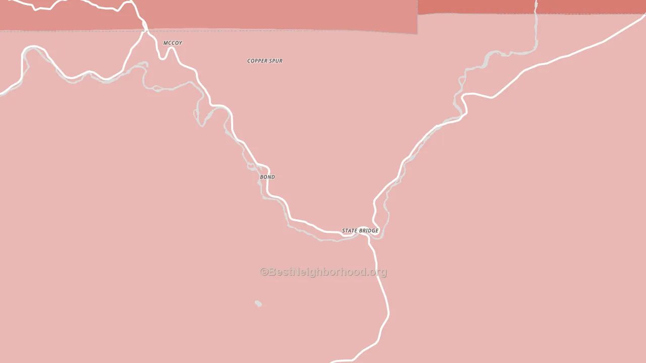 80423, CO block-group political-lean map