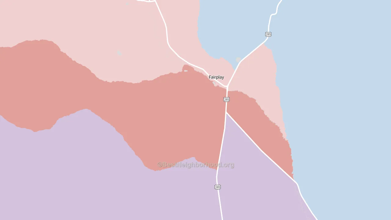 80440, CO block-group political-lean map