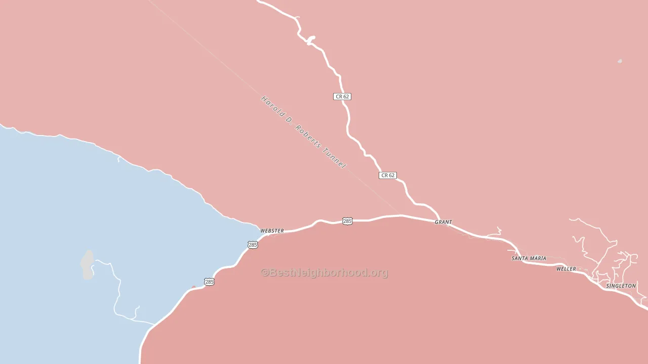 80448, CO block-group political-lean map