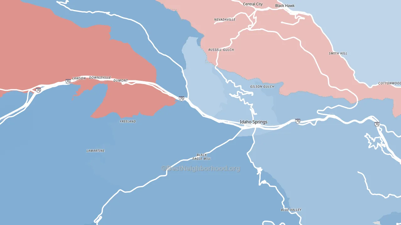 80452, CO block-group political-lean map