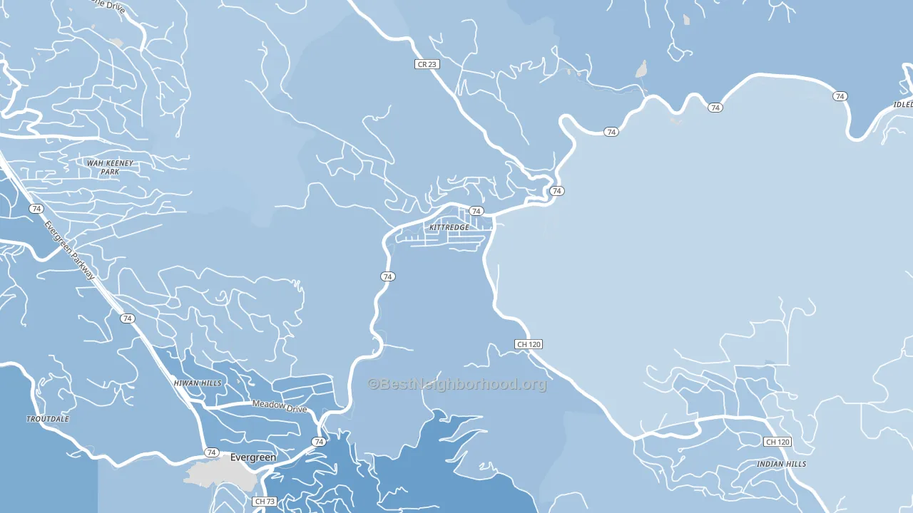 80457, CO block-group political-lean map