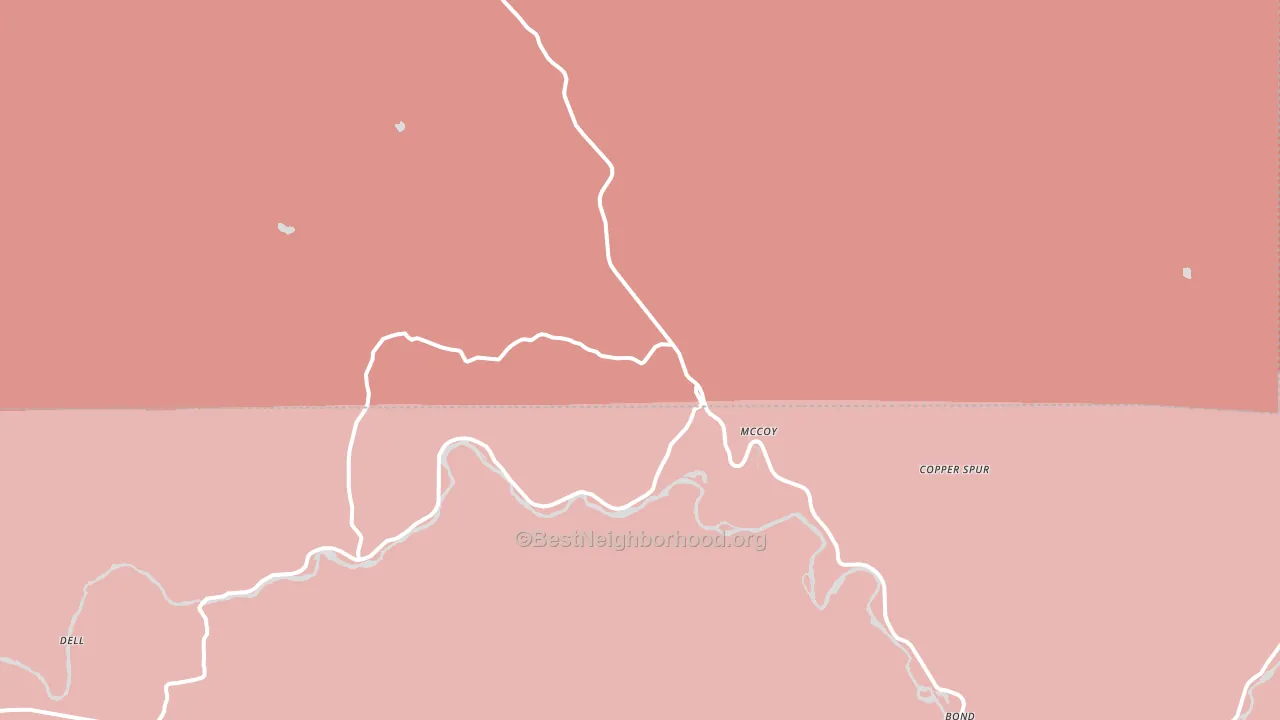 80463, CO block-group political-lean map