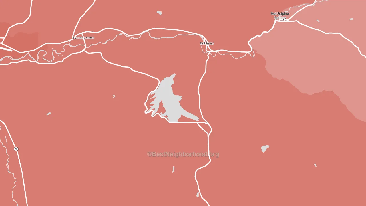 80468, CO block-group political-lean map