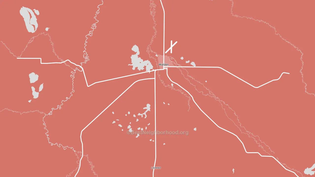80480, CO block-group political-lean map