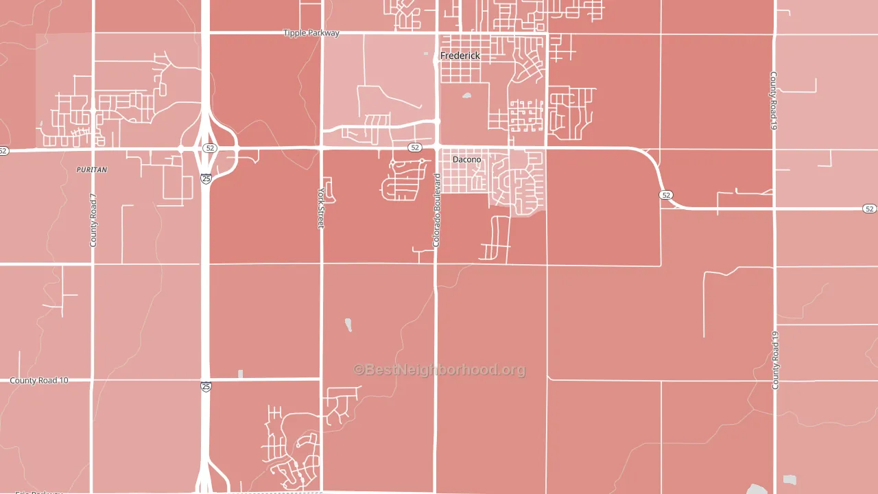 80514, CO block-group political-lean map