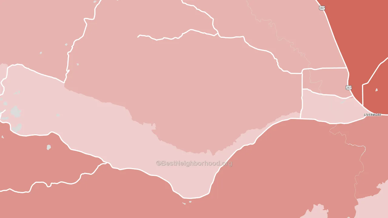 80536, CO block-group political-lean map