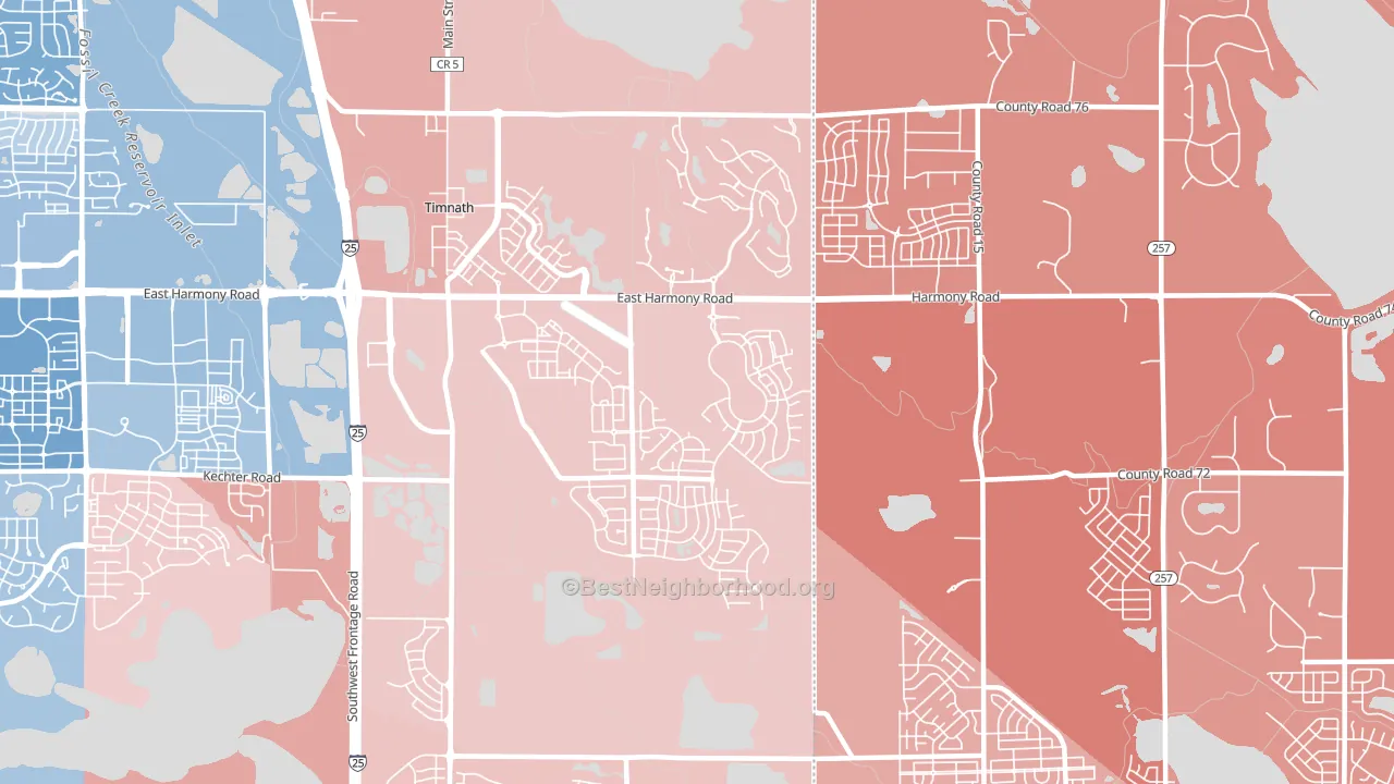80547, CO block-group political-lean map