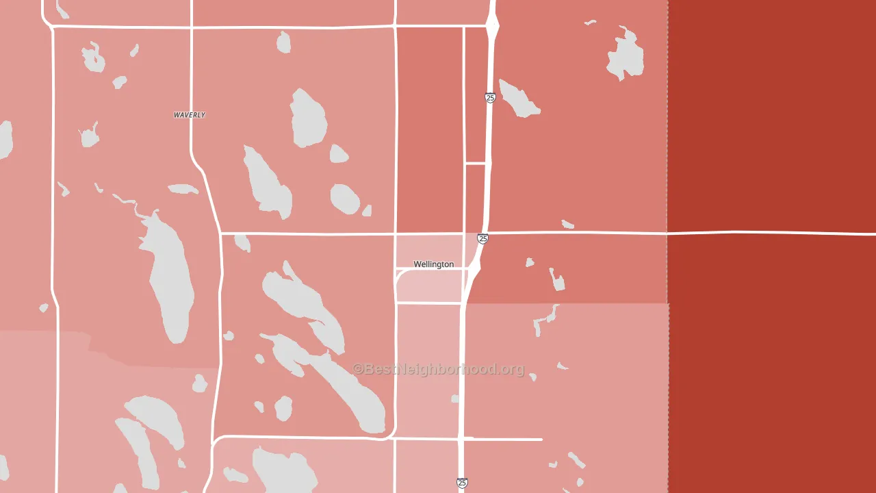 80549, CO block-group political-lean map