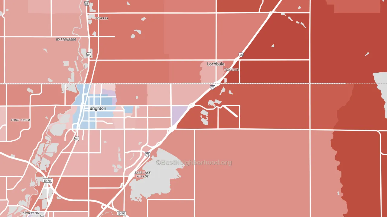 80603, CO block-group political-lean map