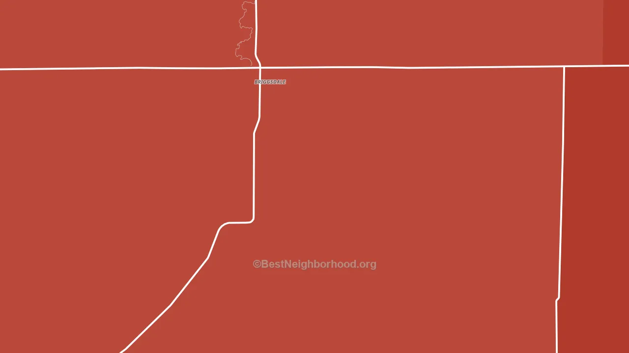 80611, CO block-group political-lean map
