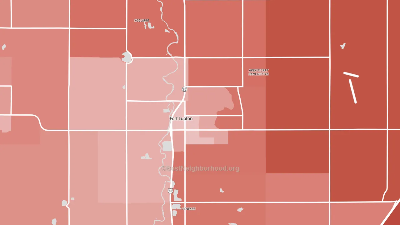80621, CO block-group political-lean map
