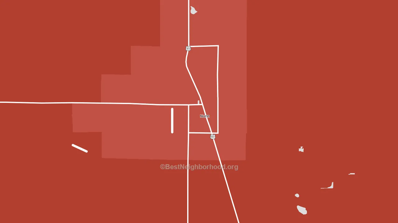 80648, CO block-group political-lean map
