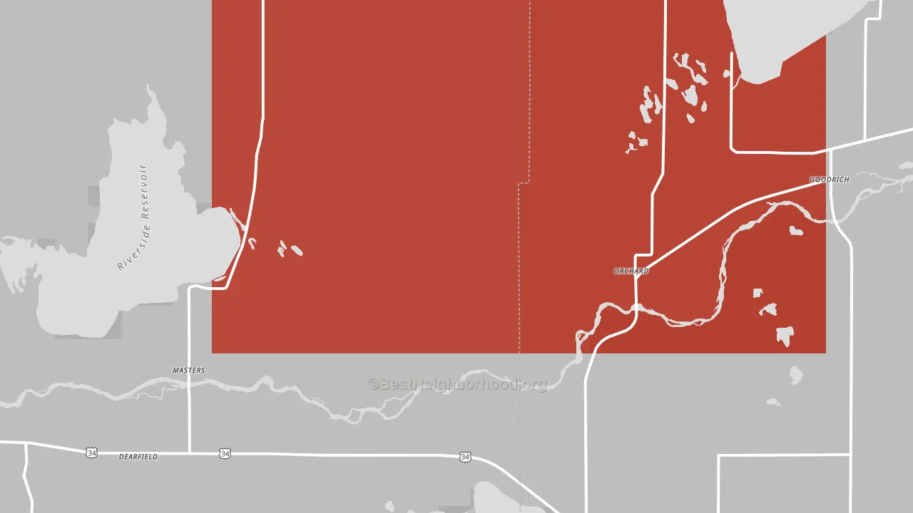 80649, CO block-group political-lean map