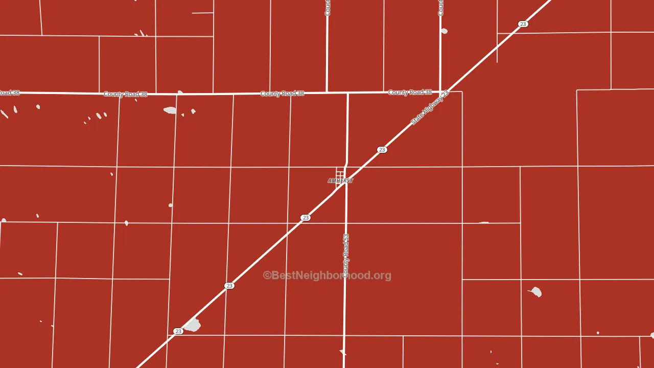 80721, CO block-group political-lean map