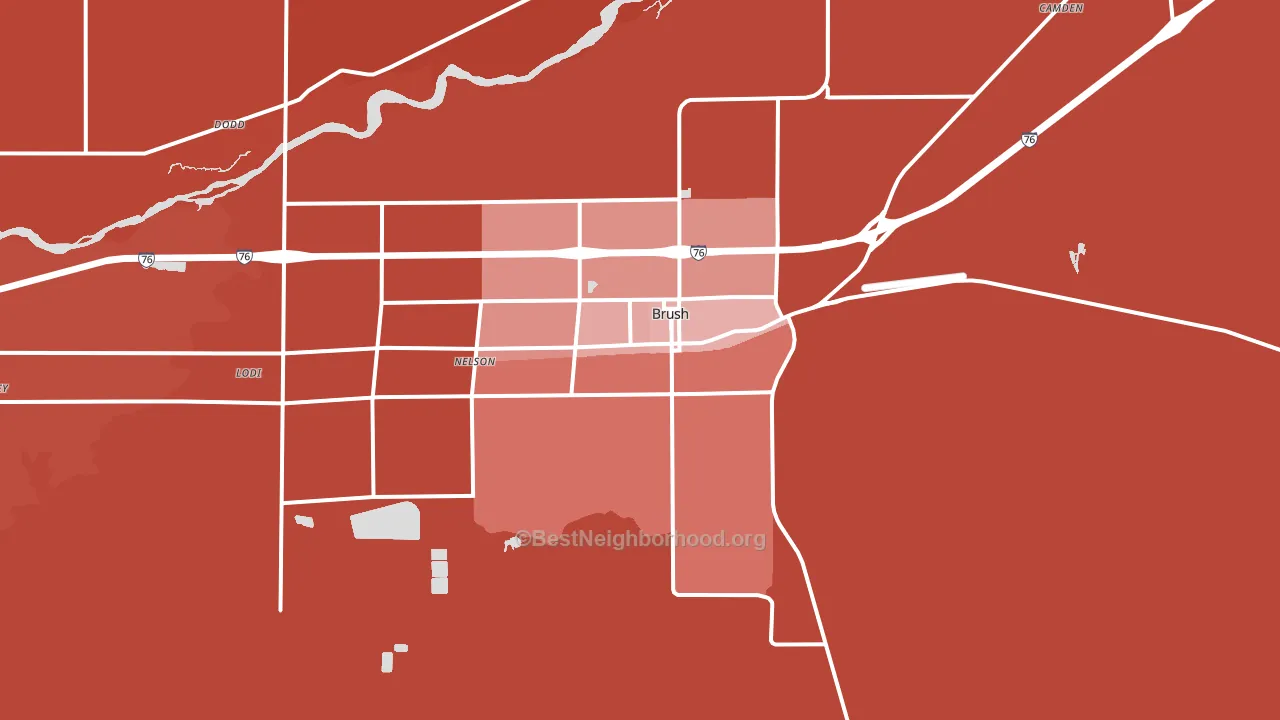 80723, CO block-group political-lean map