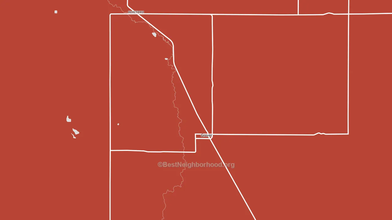 80729, CO block-group political-lean map
