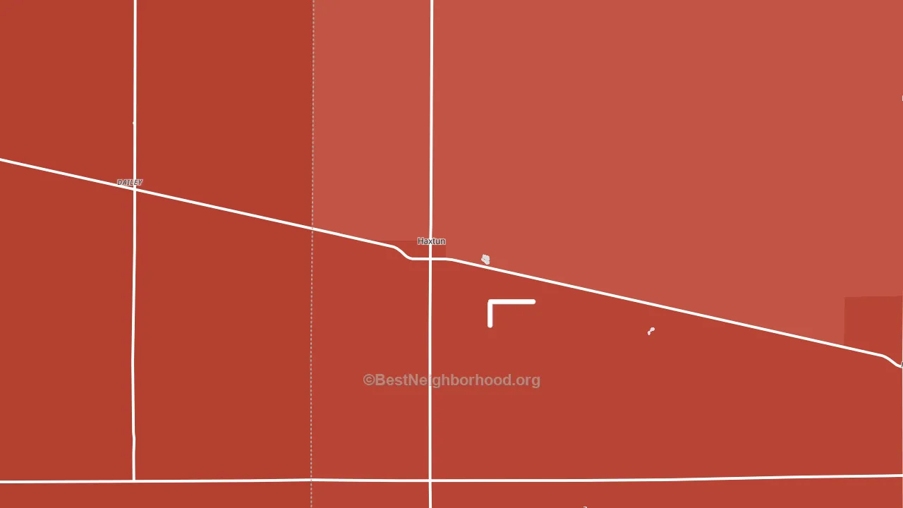 80731, CO block-group political-lean map