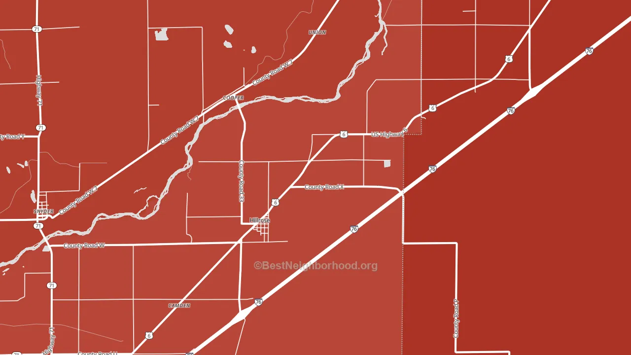 80733, CO block-group political-lean map