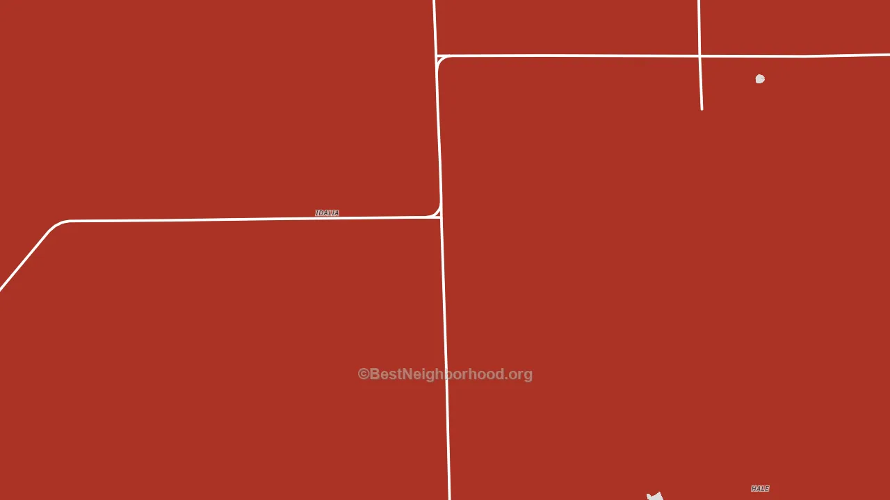 80735, CO block-group political-lean map