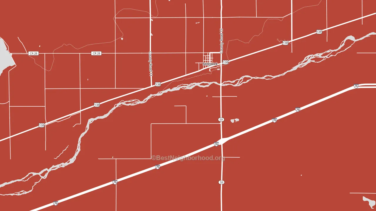 80749, CO block-group political-lean map